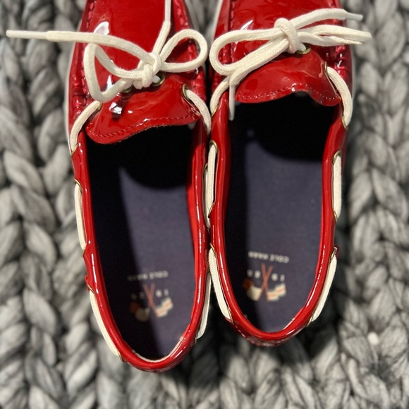 Cole Haan Red Patent Leather Slip On Loafer Women Size 7. - Picture 5 of 8
